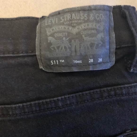 Levi’s Black 511 Slim Jeans - Picture 3 of 7
